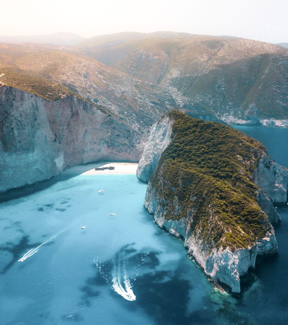 Navagio Beach (shipwreck), zante, sail kefalonia yacht charter