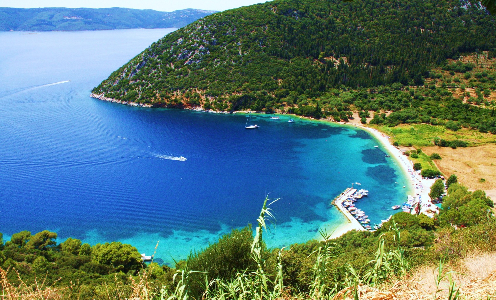 polis beach, ithaca, sail kefalonia yacht charter