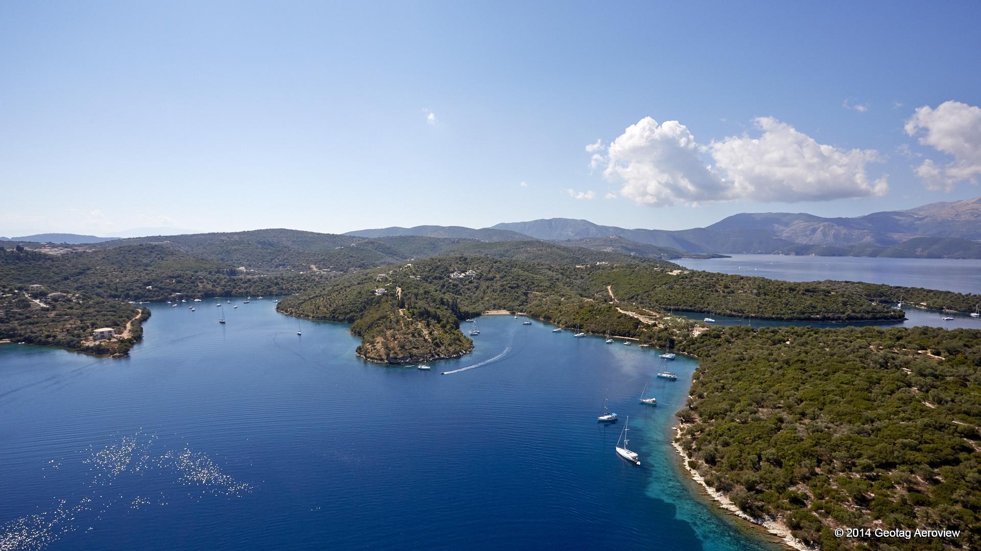 ampelakia bay, meganisi, sail kefalonia yacht charter