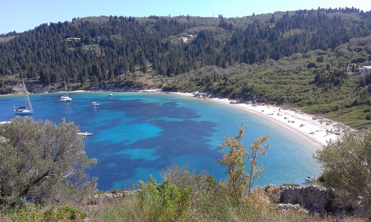 kipiadi beach, paxoi, sail kefalonia yacht charter