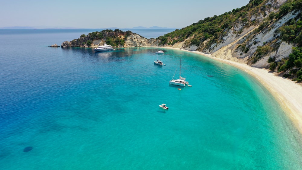 gidaki beach, ithaca, sail kefalonia yacht charter