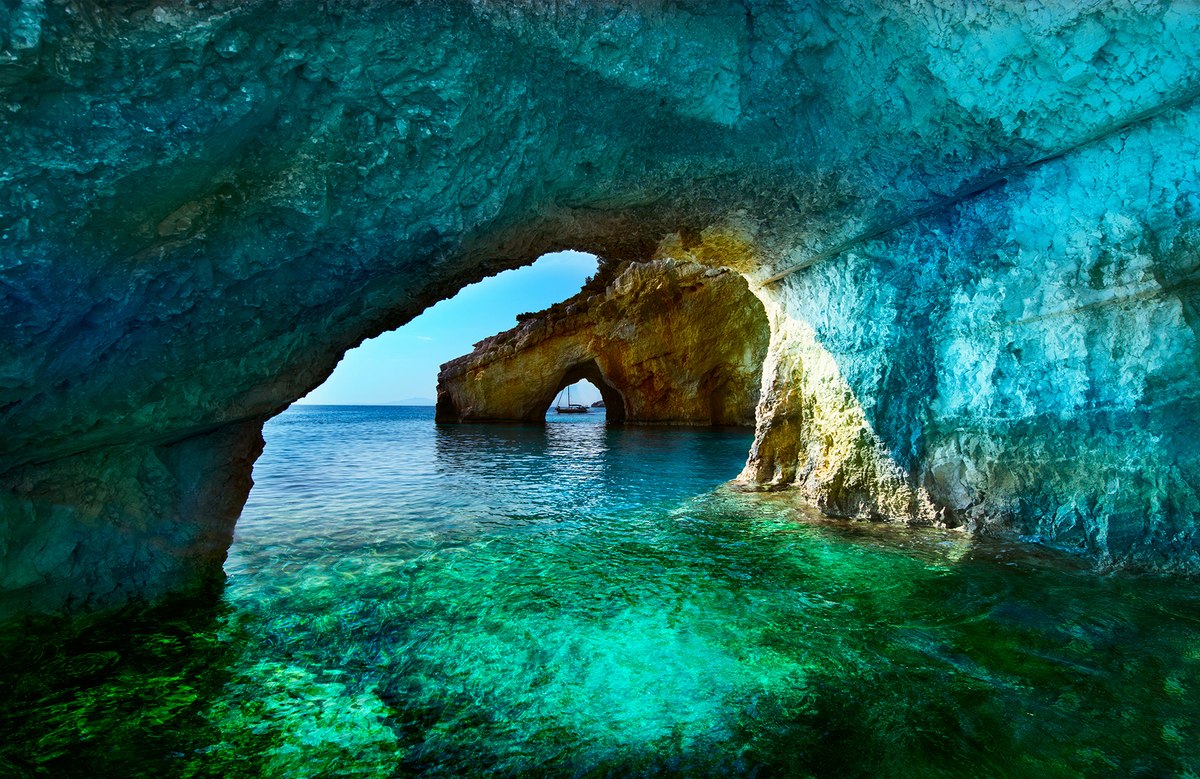 papanikolis cave, meganisi, sail kefalonia yacht charter