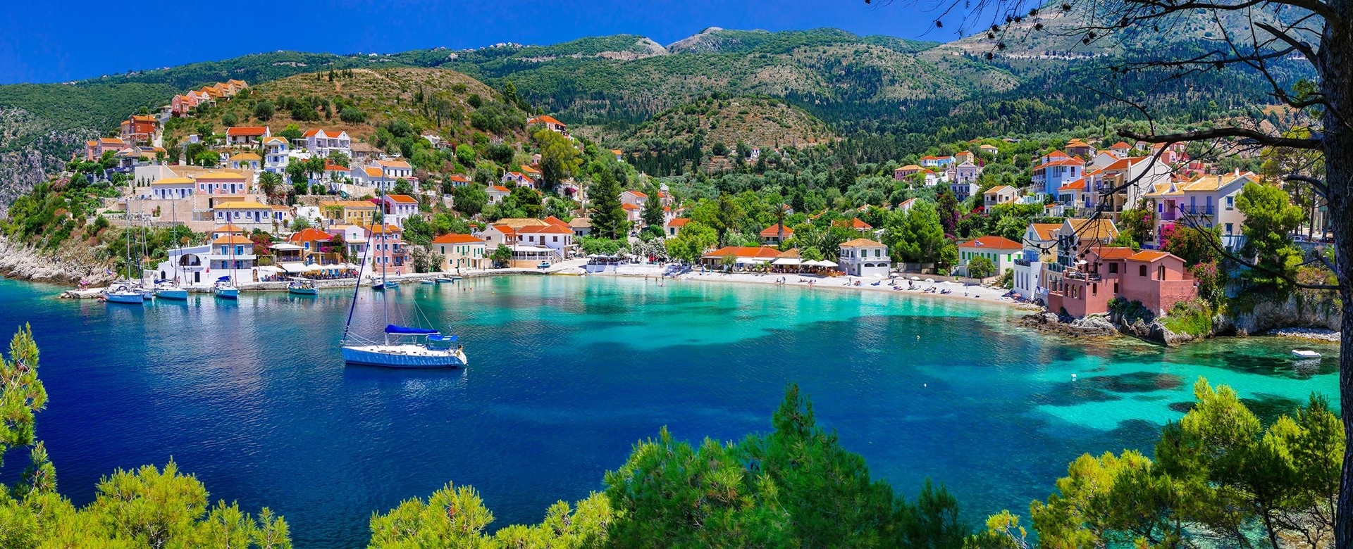 assos port, sail kefalonia yacht charter